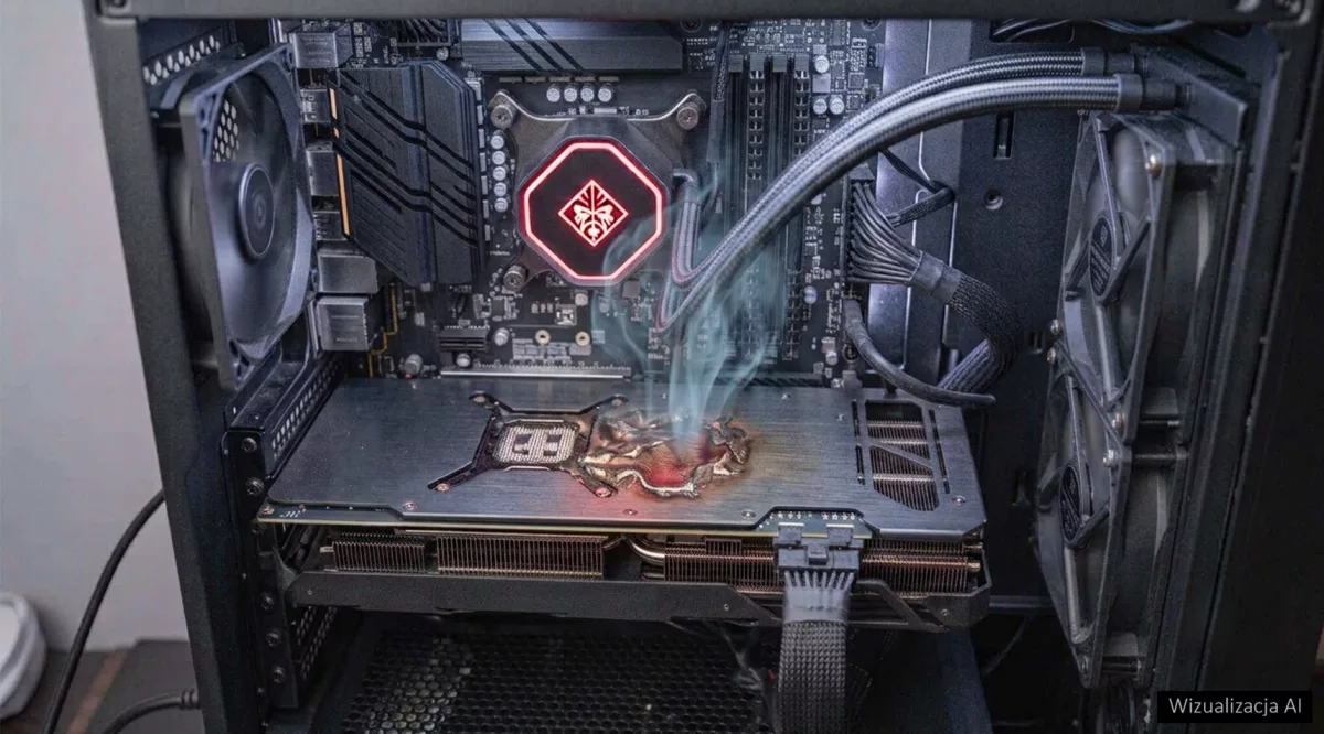 HP OMEN z kartą GeForce RTX zaczął się dosłownie topić