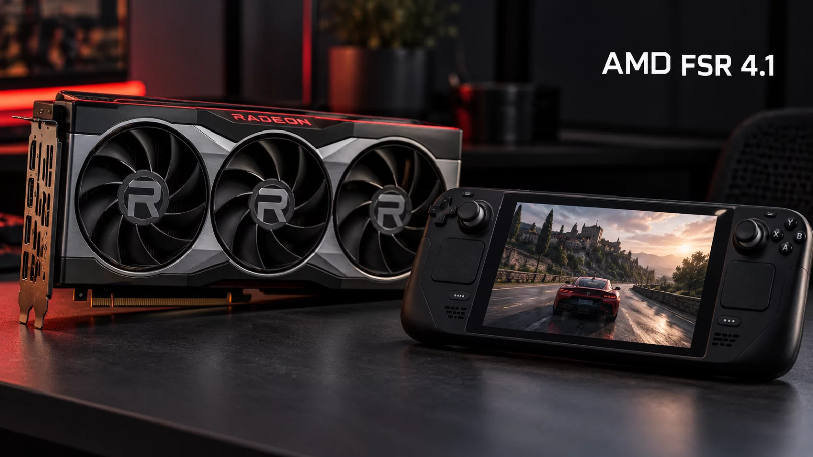 AMD FSR 4.1 trafia na Radeony RX 6000. Handheldy z lżejszym AI